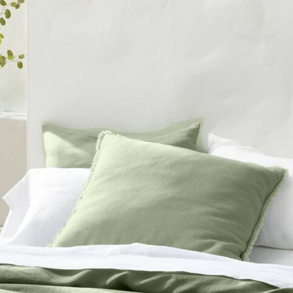 Casaluna Linen Blend Euro Throw Pillow - Picture 2 of 3